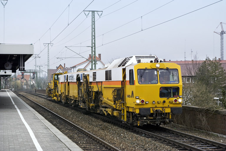 Gleisbauzug In Stuttgart Rohr