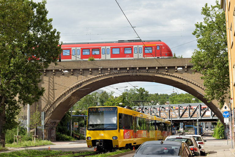 Baureihe 430 als S2 bei km 3,0 (August 2021)