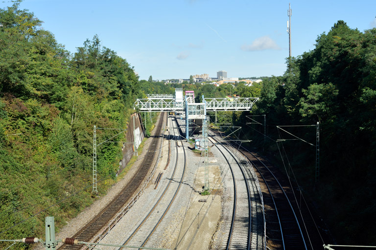 Gleiserneuerung bei km 14,2 (September 2021)