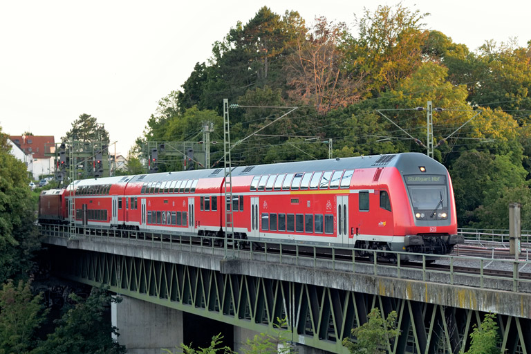 S-Bahnersatzzug bei km 14,6 (September 2021)