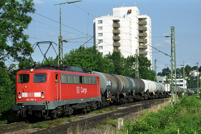 140 150 bei km 8,2 (Juni 2002)