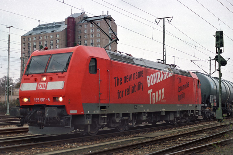 185 001 bei km 15,8 (M&auml;rz 2004)