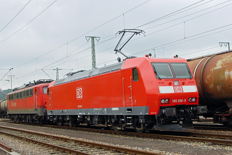 185 056 und 150 086 bei km 15,8 (September 2002)