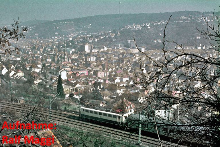 Baureihe 140 bei km 9,0 (März 1982)