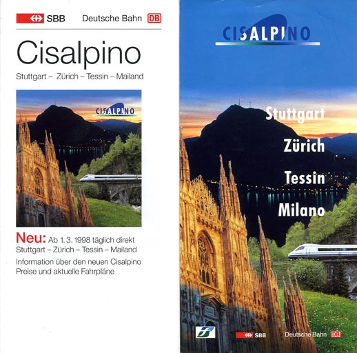 Pr&auml;sentation des Cisalpino ETR 470 (M&auml;rz 1988)