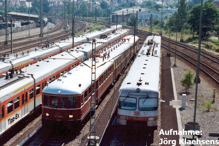 S-Bahnabstellgruppe in Stuttgart-Vaihingen (1995)
