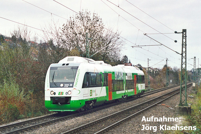 Itino-Dieseltriebzug bei km 12,8 (November 2004)