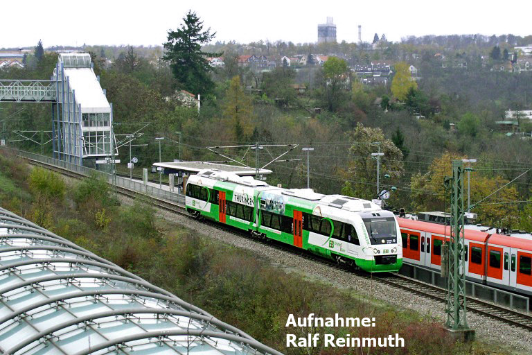 Itino-Dieseltriebzug bei km 14,2 (November 2004)