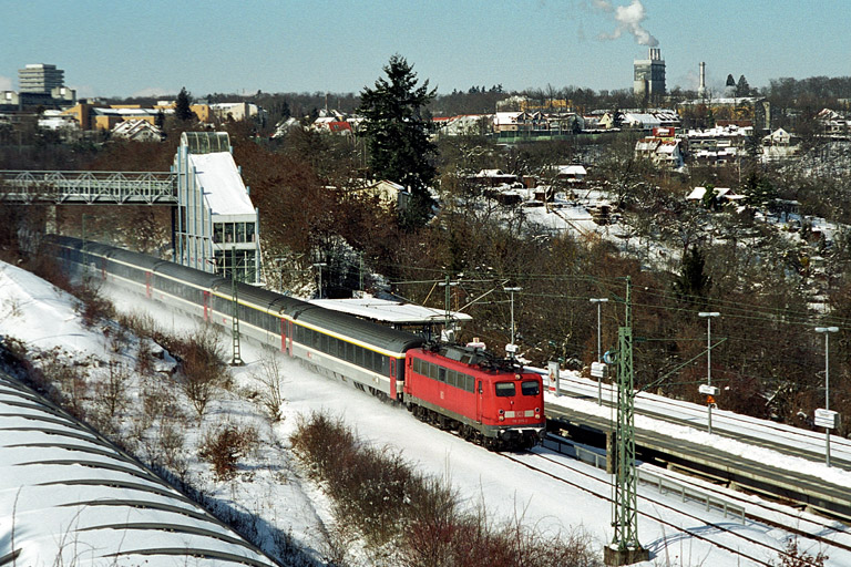 Die BahnCharter-Lokomotive 110 205 (März 2005)