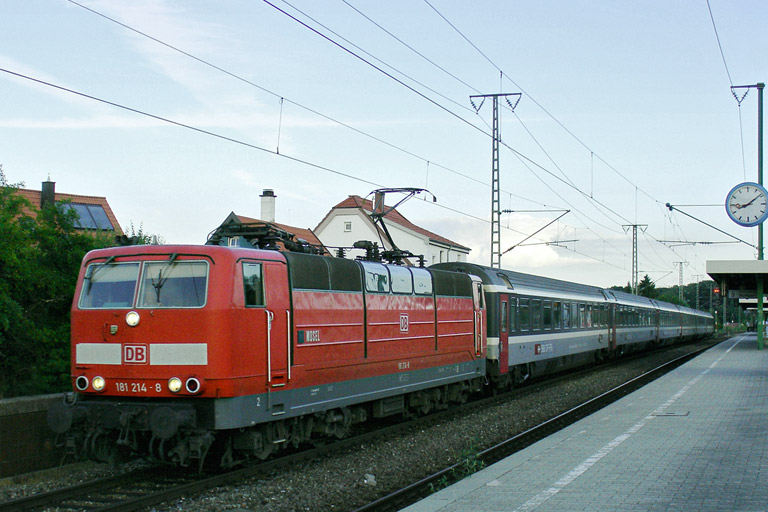 181 214 "Mosel" auf der Gäubahn (Juli 2005)