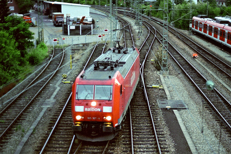 185 167 bei km 16,0 (August 2005)