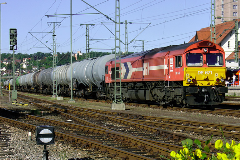 HGK DE 671 bei km 15,6 (Mai 2005)