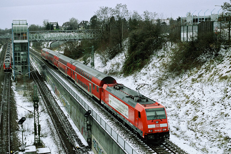 146 201 bei km 14,0 (Februar 2006)