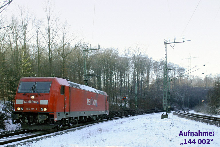 185 215 mit TEC 41008 bei km 17,4 (Januar 2006)