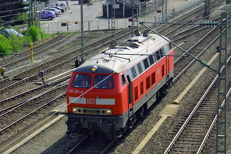 218 397 bei km 15,8 (Mai 2006)
