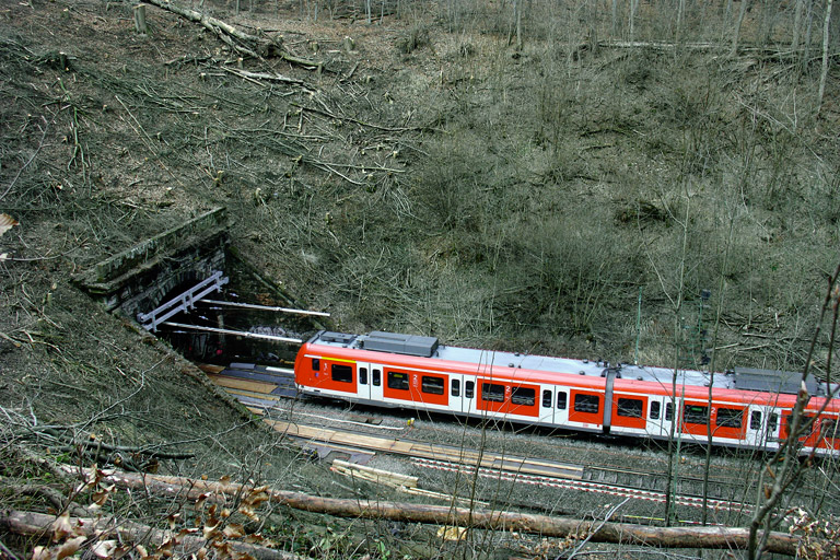 Baureihe 423 als S1 bei Stuttgart-Rohr (März 2006)