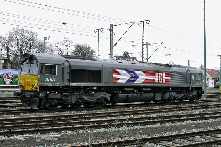 HGK DE 673 bei km 15,6 (Februar 2006)