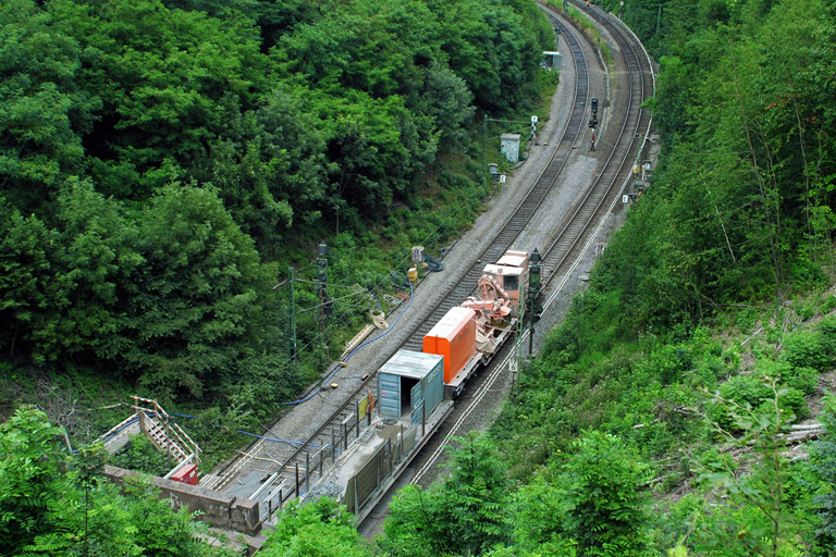 Tunnels&auml;ge bei km 17,8 (Juli 2006)