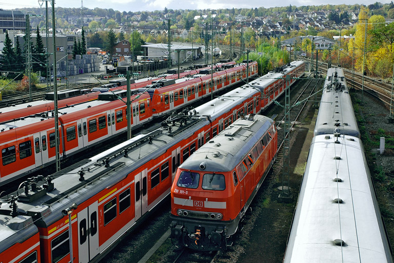 218 191 bei km 16,0 (Oktober 2007)