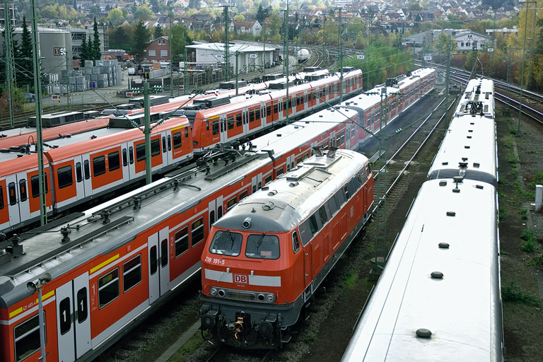 218 191 bei km 16,0 (Oktober 2007)