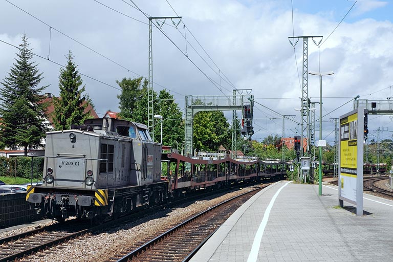 EMN V 203.01 mit DbZ 80088 bei km 16,6 (Juli 2007)