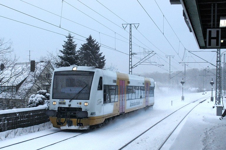 Sch�nbuchbahn-Regioshuttle 415 bei km 16,8 (Januar 2007)