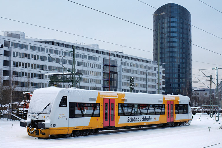 Sch�nbuchbahn-Regioshuttle 415 bei km 15,6 (Januar 2007)
