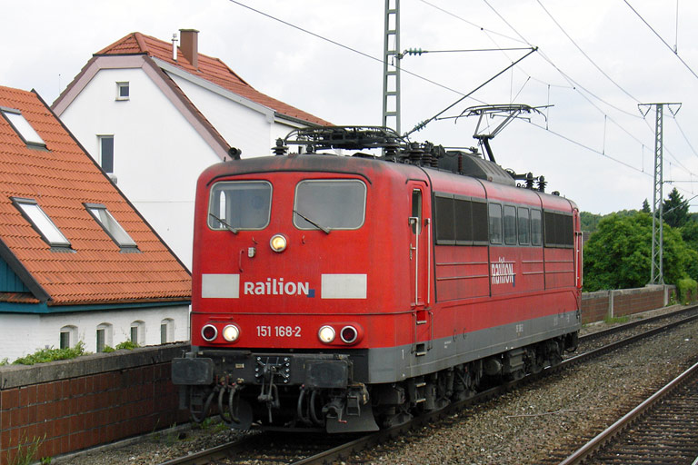 151 168 bei km 16,6 (Juni 2008)