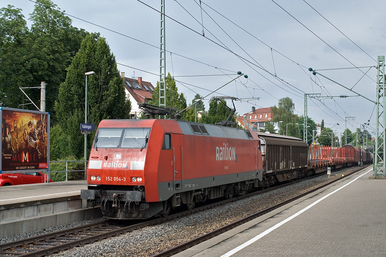 152 054 mit FE 44695 bei km 15,6 (August 2008)
