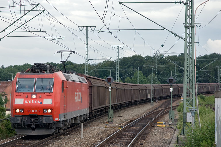185 090 bei km 16,8 (Juni 2008)
