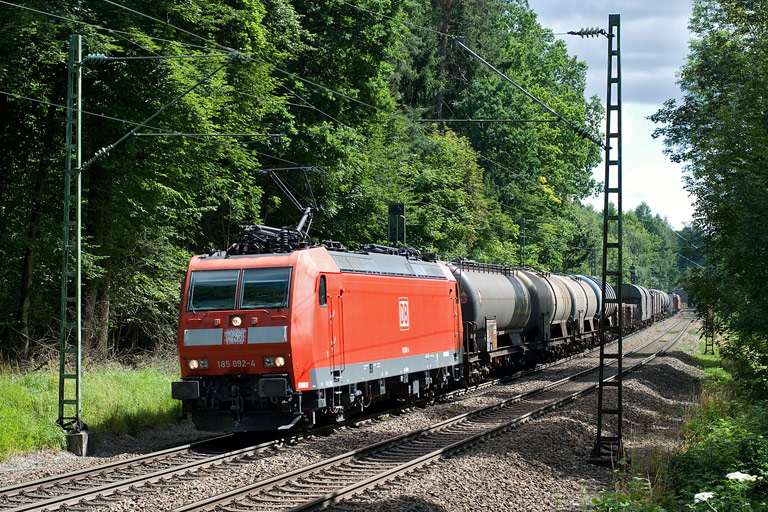 185 092 mit FE 45175 bei km 18,6 (Juli 2008)