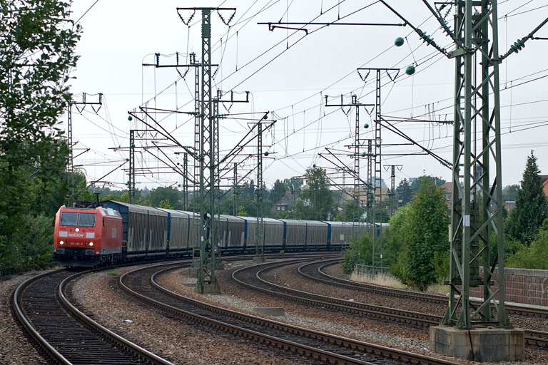 185 189 mit CS 61781 bei km 16,6 (Juli 2008)