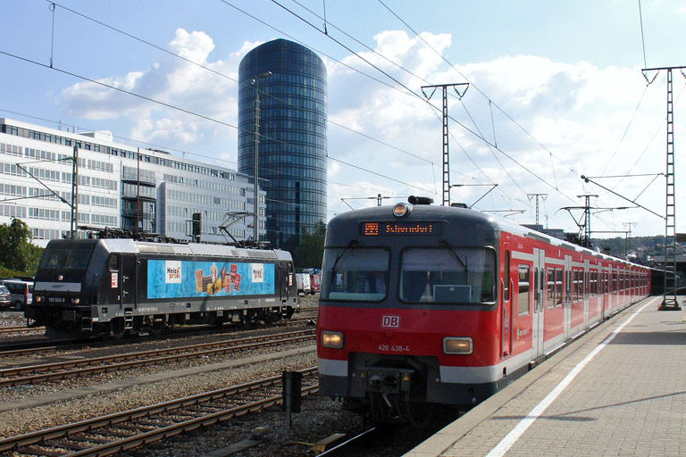 HGK 185 565 bei km 15,6 (Juli 2008)