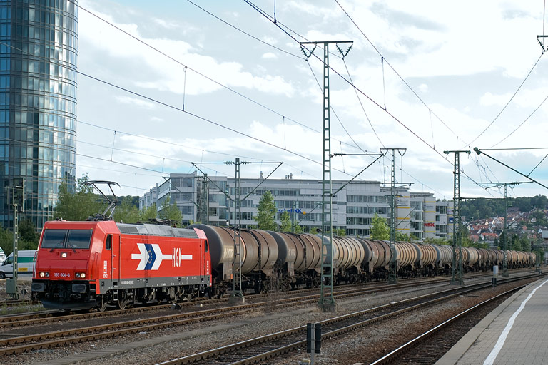 HGK 185 604 bei km 15,6 (August 2008)