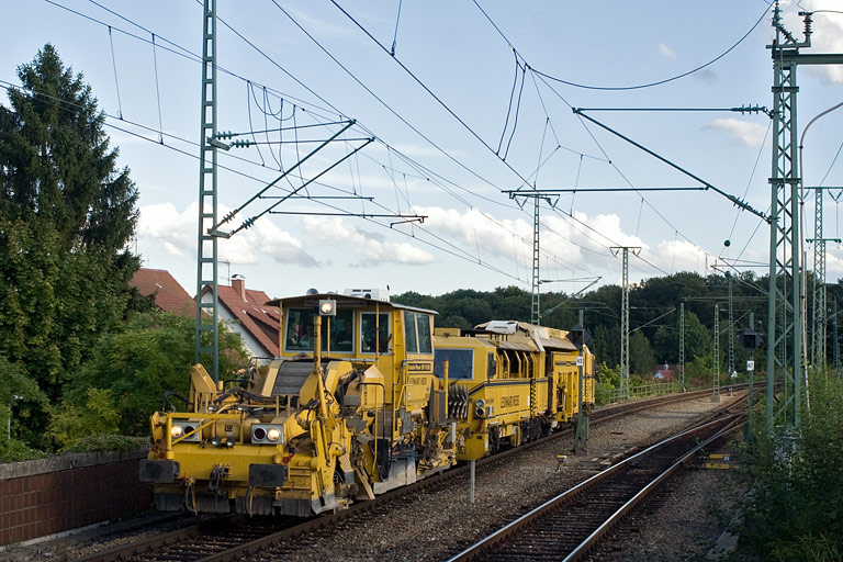 Gleisbauzug bei km 16,8 (September 2008)