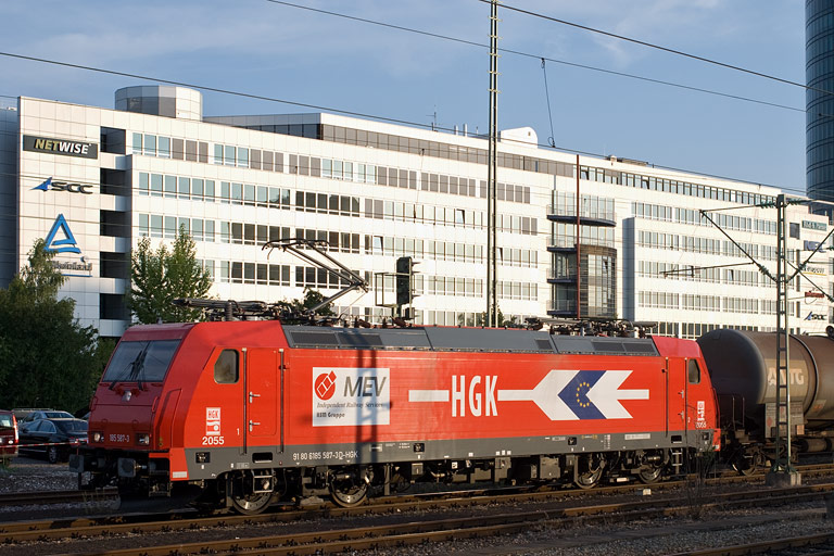 HGK 185 587 bei km 15,6 (August 2008)