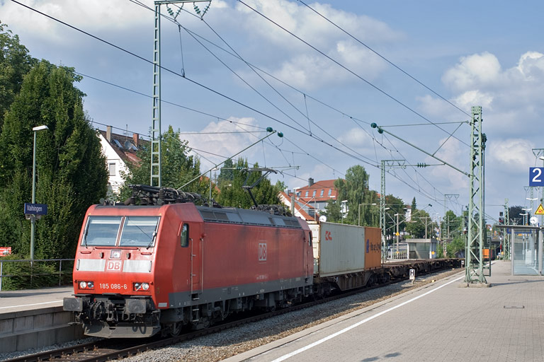 185 086 mit TEC 43169 bei km 15,6 (August 2009)