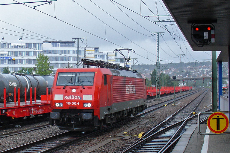 189 002 bei km 15,8 (Juni 2009)