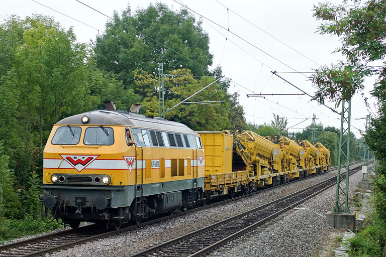 Wiebe 216 122 mit DBV 88022 bei km 12,8 (September 2009)