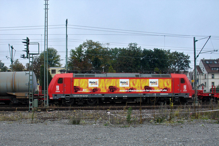 HGK 185 586 bei km 15,6 (September 2009)