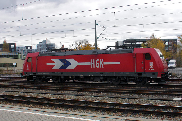 HGK 185 606 bei km 15,6 (November 2009)