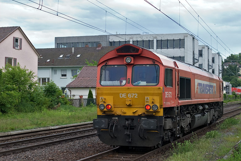 HGK DE 672 bei km 8,8 (Mai 2009)