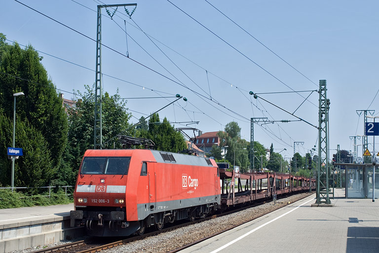 152 006 bei km 15,6 (Juli 2010)