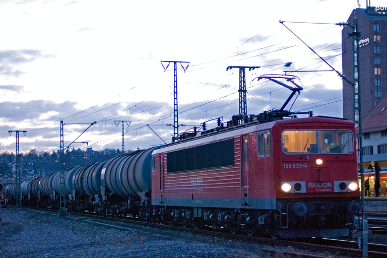 155 033 bei km 15,6 (M&auml;rz 2010)