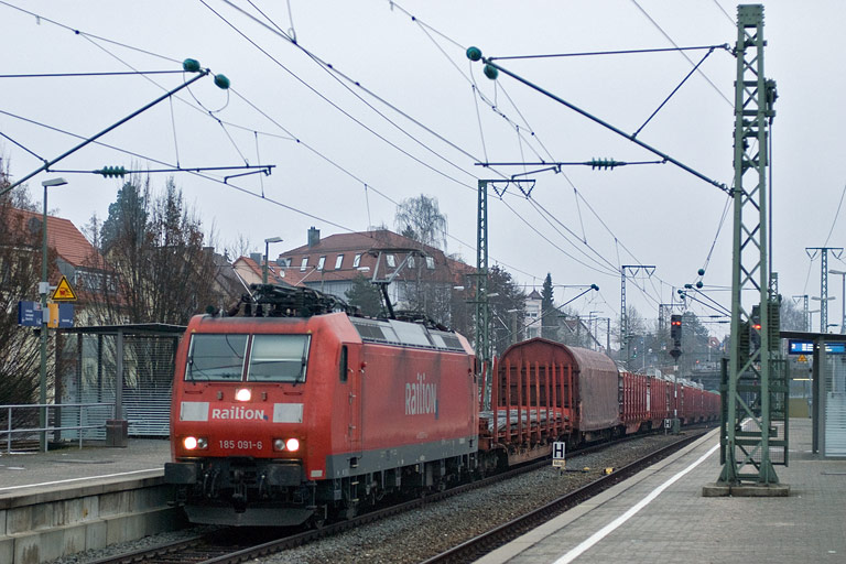 185 091 mit FE 44691 bei km 15,6 (Februar 2010)