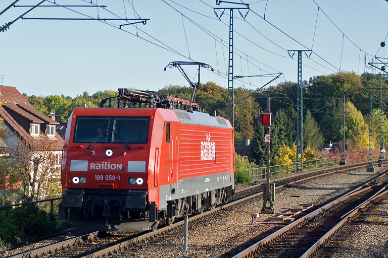 189 058 bei km 16,8 (Oktober 2010)
