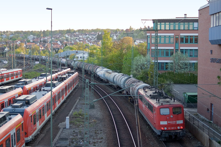 151 067 bei km 16,0 (April 2011)