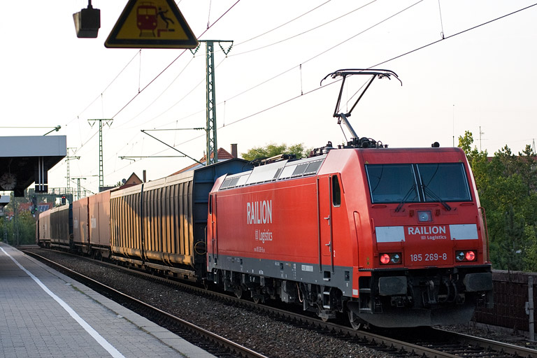 185 269 mit CSQ 60084 bei km 16,8 (August 2011)