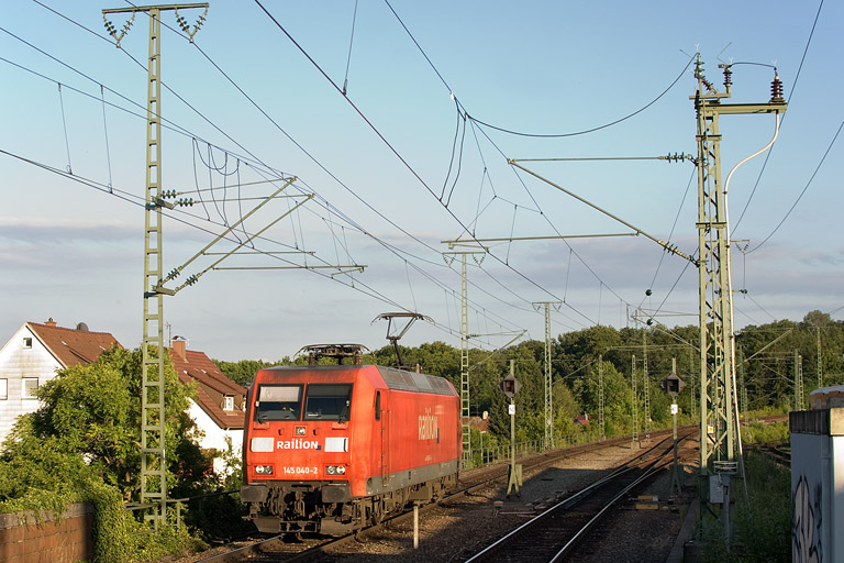 145 040 bei km 16,8 (Juni 2012)