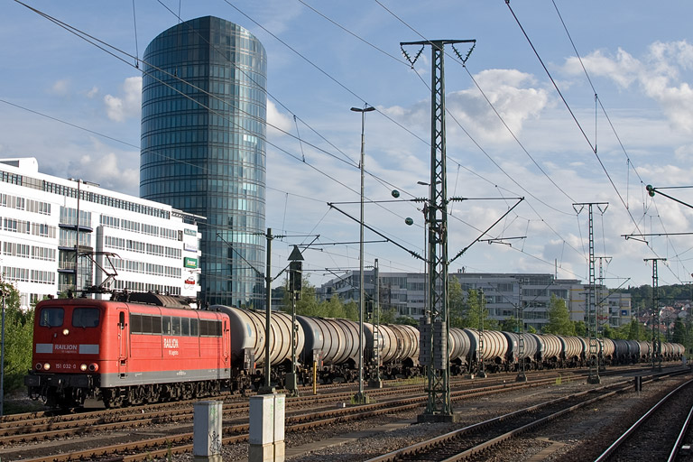 151 032 bei km 15,6 (Juni 2012)